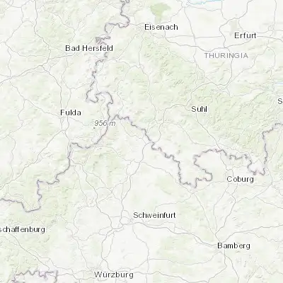Map showing location of Mellrichstadt (50.428490, 10.303340)