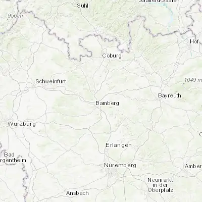 Map showing location of Memmelsdorf (49.930120, 10.959210)