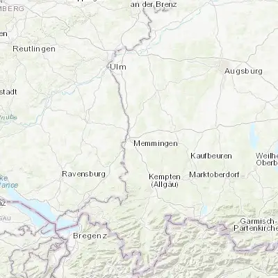 Map showing location of Memmingerberg (47.988030, 10.222950)