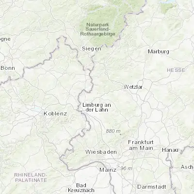 Map showing location of Merenberg (50.507070, 8.191940)