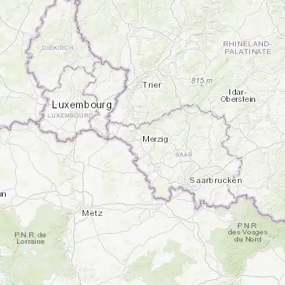 Map showing location of Merzig (49.443310, 6.638740)