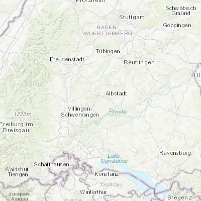 Map showing location of Meßstetten (48.183170, 8.965650)