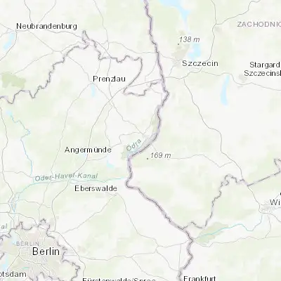 Map showing location of Meyenburg (53.045240, 14.236910)