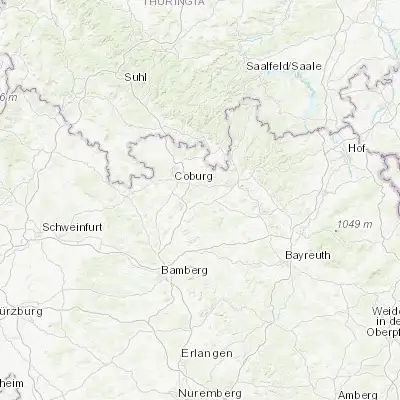 Map showing location of Michelau (50.162330, 11.112070)