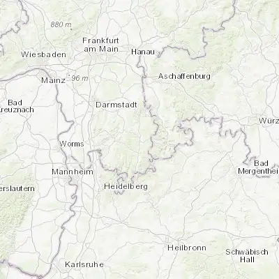Map showing location of Michelstadt (49.675690, 9.003730)