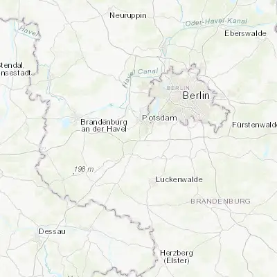 Map showing location of Michendorf (52.313520, 13.029960)