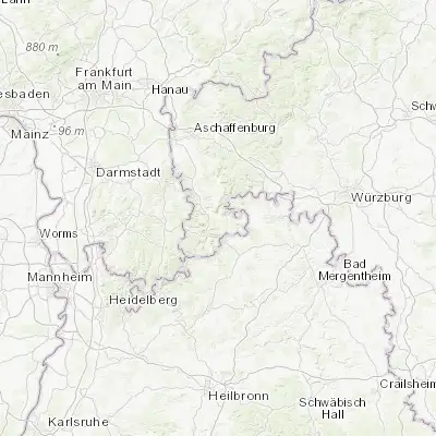 Map showing location of Miltenberg (49.704520, 9.267250)
