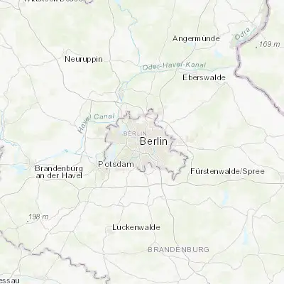 Map showing location of Mitte (52.520030, 13.404890)