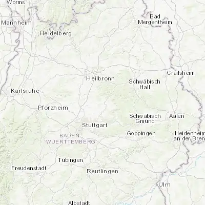 Map showing location of Mittelschöntal (48.946150, 9.395200)