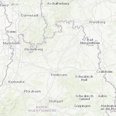 Map showing location of Möckmühl (49.324900, 9.358370)