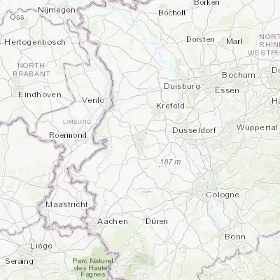 Map showing location of Mönchengladbach (51.185390, 6.441720)