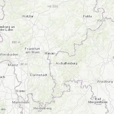 Map showing location of Mömbris (50.069210, 9.163710)
