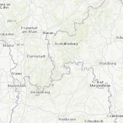 Map showing location of Mönchberg (49.793260, 9.268580)