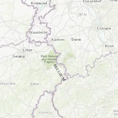 Map showing location of Monschau (50.554620, 6.240010)