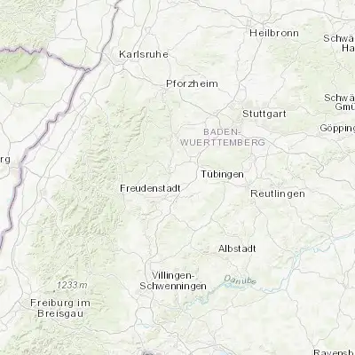 Map showing location of Mötzingen (48.533200, 8.774470)