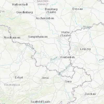 Map showing location of Mücheln (51.296880, 11.807590)