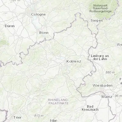Map showing location of Mülheim-Kärlich (50.385100, 7.498900)