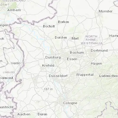 Map showing location of Mülheim (51.432180, 6.879670)