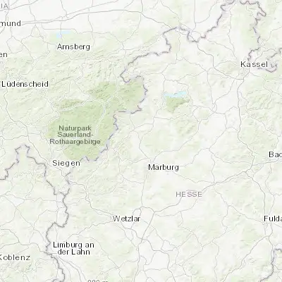 Map showing location of Münchhausen (50.960810, 8.718370)