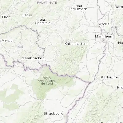 Map showing location of Münchweiler an der Rodalb (49.217980, 7.702950)