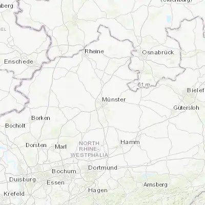 Map showing location of Münster (51.962360, 7.625710)