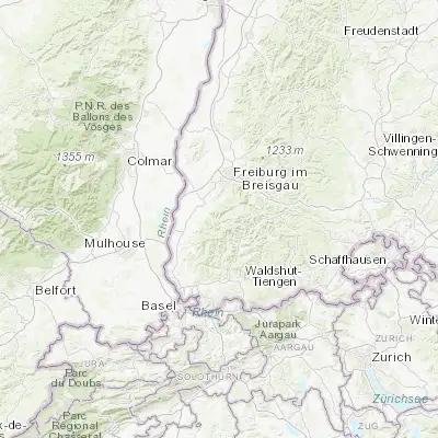 Map showing location of Münstertal/Schwarzwald (47.854720, 7.784170)