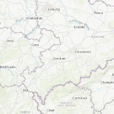 Map showing location of Mülsen (50.750000, 12.566670)