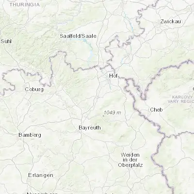 Map showing location of Münchberg (50.189520, 11.788230)