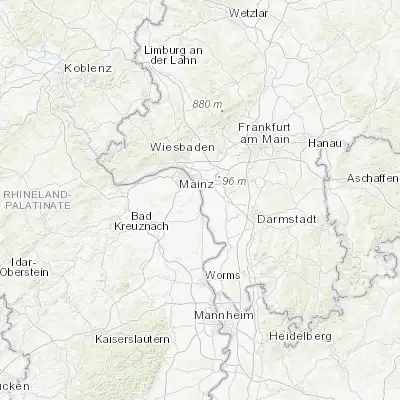 Map showing location of Nackenheim (49.915280, 8.338890)