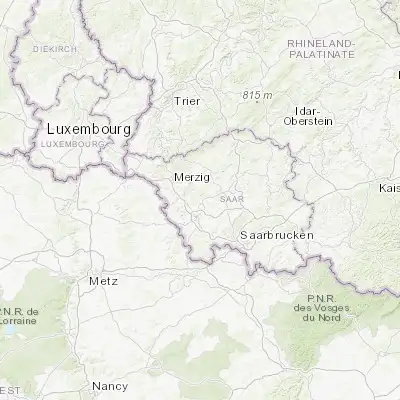 Map showing location of Nalbach (49.383330, 6.783330)