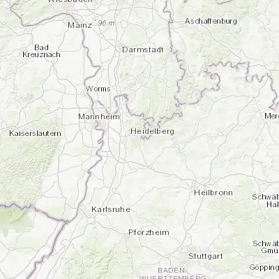 Map showing location of Neckargemünd (49.388990, 8.795900)