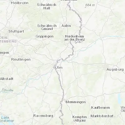 Map showing location of Nersingen (48.428290, 10.123560)