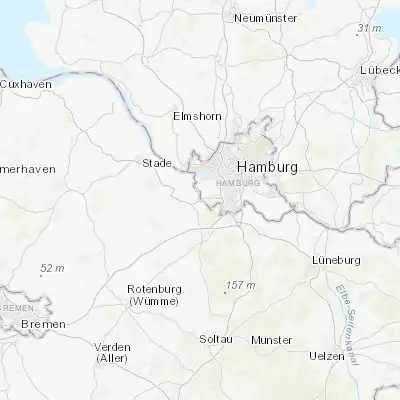 Map showing location of Neu Wulmstorf (53.466670, 9.800000)