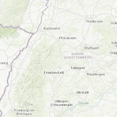 Map showing location of Neubulach (48.660920, 8.696110)