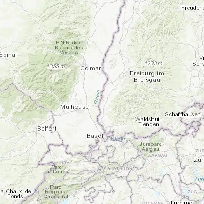 Map showing location of Neuenburg am Rhein (47.814310, 7.560050)