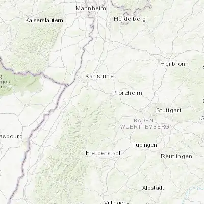 Map showing location of Neuenbürg (48.845160, 8.595740)