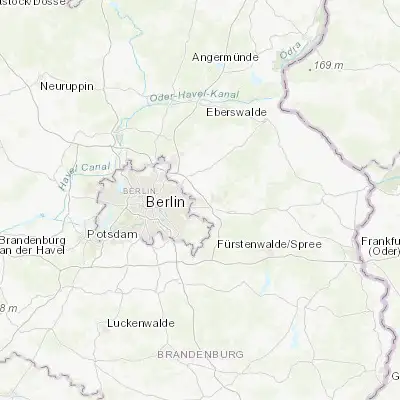 Map showing location of Neuenhagen (52.529850, 13.689140)