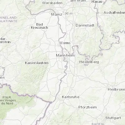 Map showing location of Neuhofen (49.427780, 8.424720)