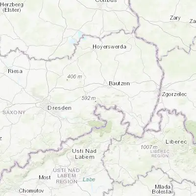 Map showing location of Neukirch/Lausitz (51.097270, 14.307890)