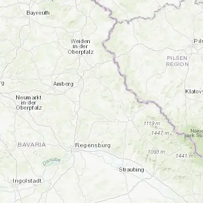 Map showing location of Neunburg vorm Wald (49.347820, 12.386210)