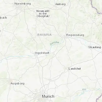 Map showing location of Neustadt an der Donau (48.807050, 11.769520)