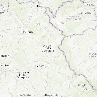 Map showing location of Neustadt an der Waldnaab (49.732870, 12.177730)