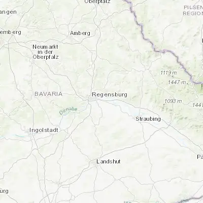 Map showing location of Neutraubling (48.987370, 12.201000)