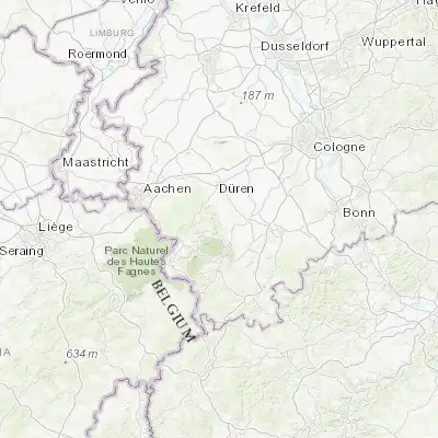 Map showing location of Nideggen (50.692680, 6.484370)
