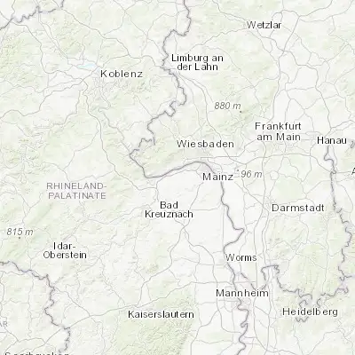 Map showing location of Nieder-Ingelheim (49.977560, 8.072460)
