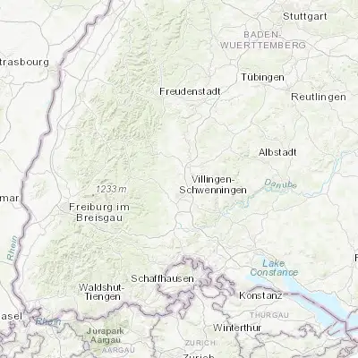 Map showing location of Niedereschach (48.133330, 8.533330)