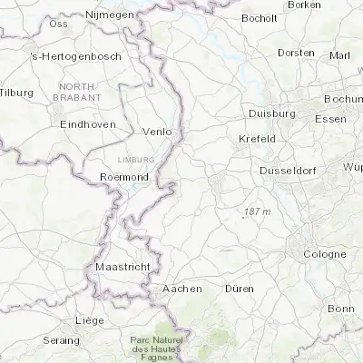 Map showing location of Niederkrüchten (51.200000, 6.216670)