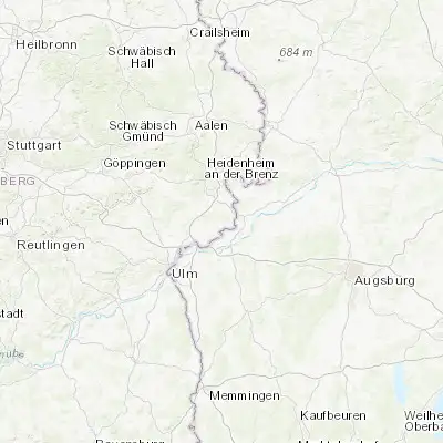 Map showing location of Niederstotzingen (48.541270, 10.235050)
