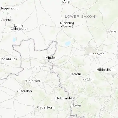 Map showing location of Nienstädt (52.292420, 9.164400)