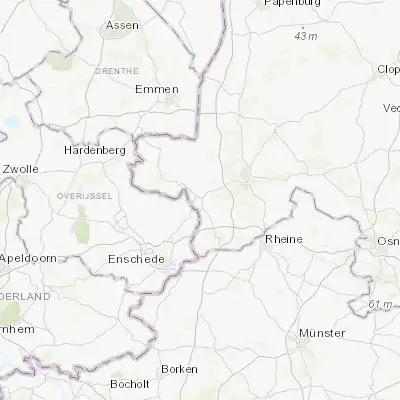 Map showing location of Nordhorn (52.430810, 7.068330)